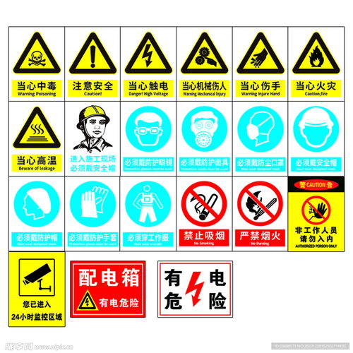 安全生產(chǎn)標識設(shè)計圖